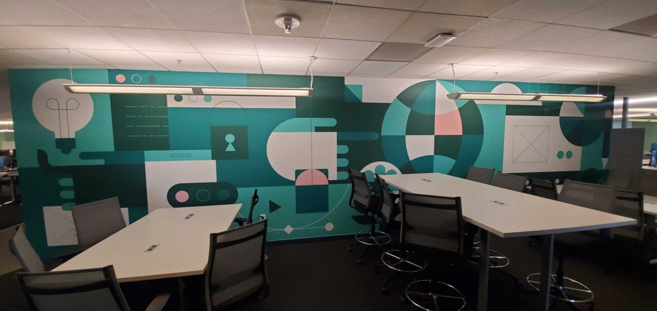Databricks San Francisco Office Featuring Bold, Custom Wall Wrap Design