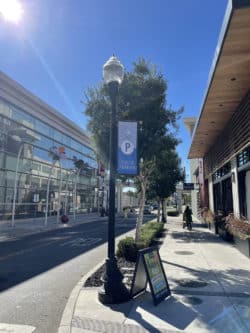 Dynamic Street Pole Banners Designed by BLR Enhance Downtown Sunnyvale Atmosphere and Provide Parking Directions