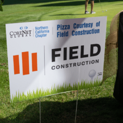 CoreNet Northern California Chapter’s 21st Annual Golf Tournament signage