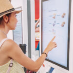 hybrid retail with shopper utilizing digital display