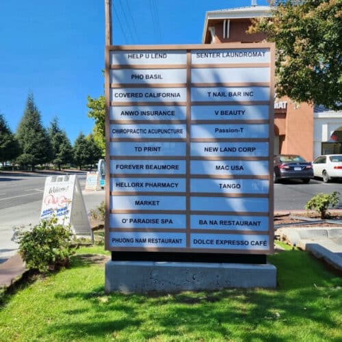 Monument sign 5 San Jose’s First Solar-Powered Monument Sign before installation